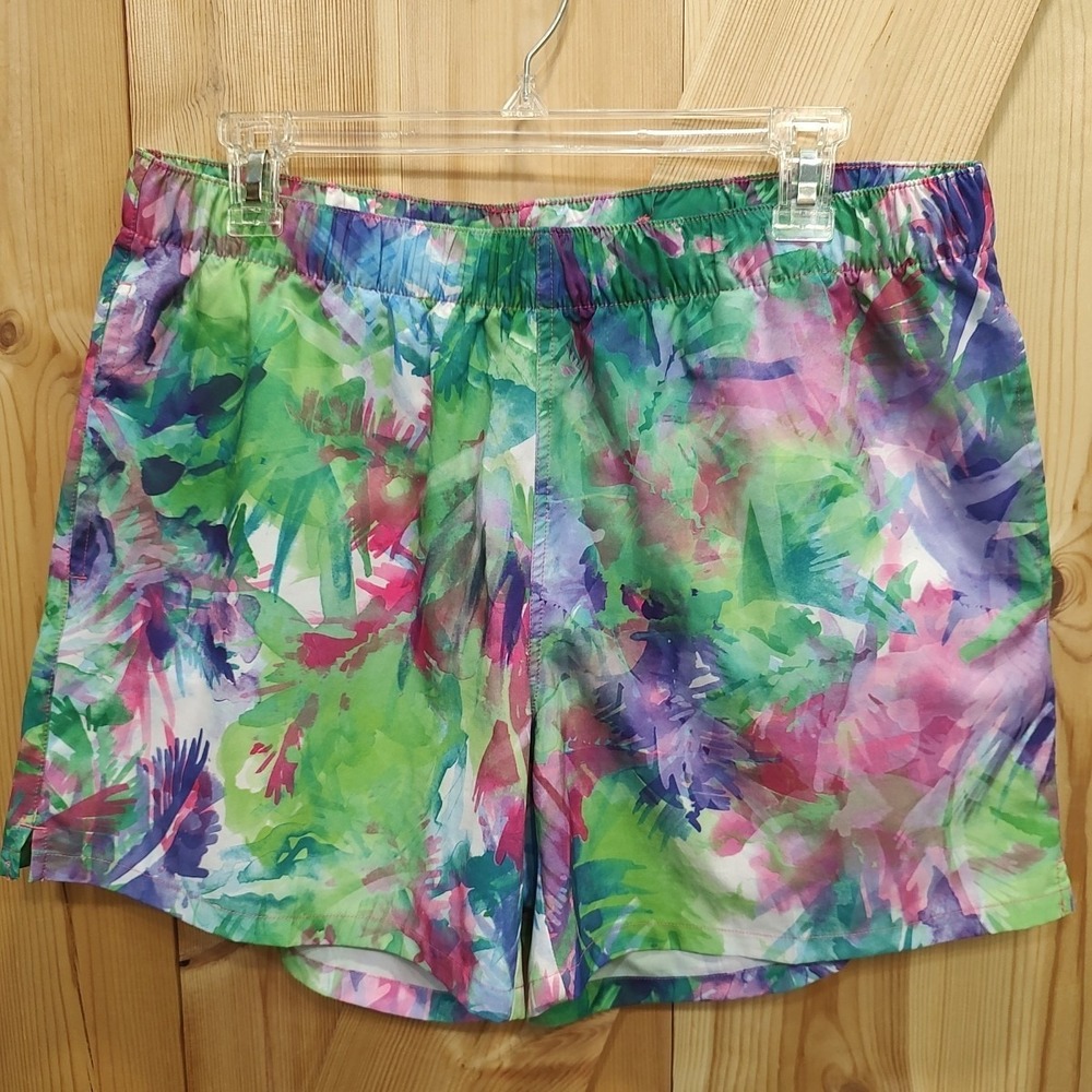 REEL LEGENDS Performance Shorts Sz Large Swim Lightweight Beach Active Tropical